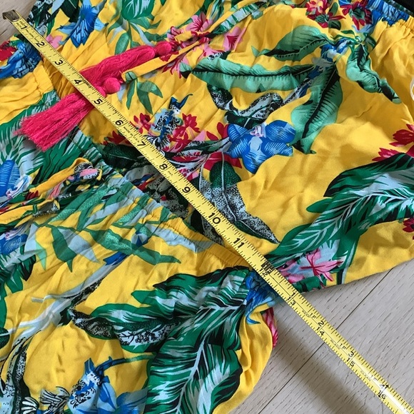 LABEL OF LOVE summer maxi dress size M tropical off the shoulder vacation‎ - Picture 7 of 9